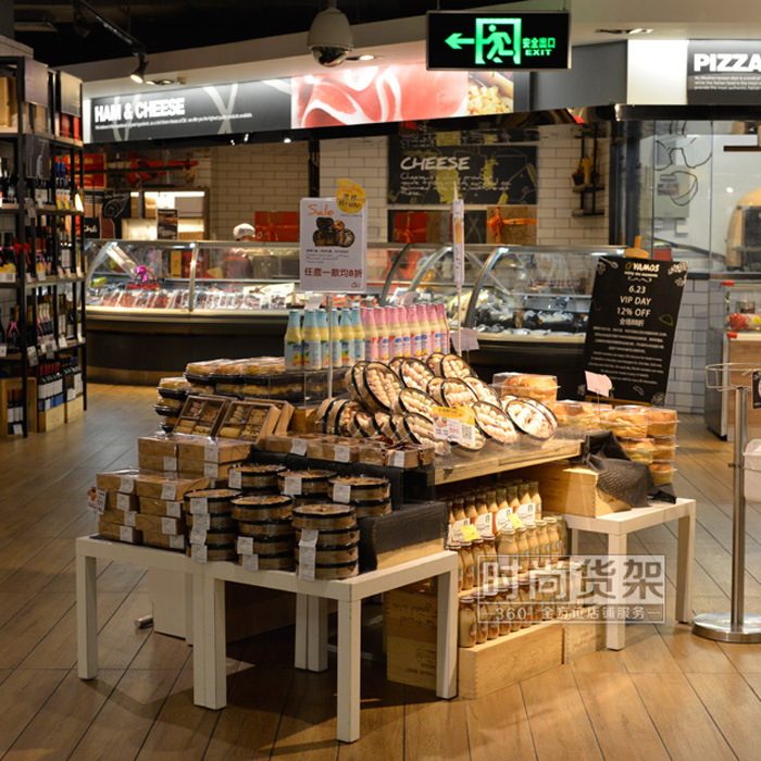 超市貨架_零食促銷(xiāo)桌